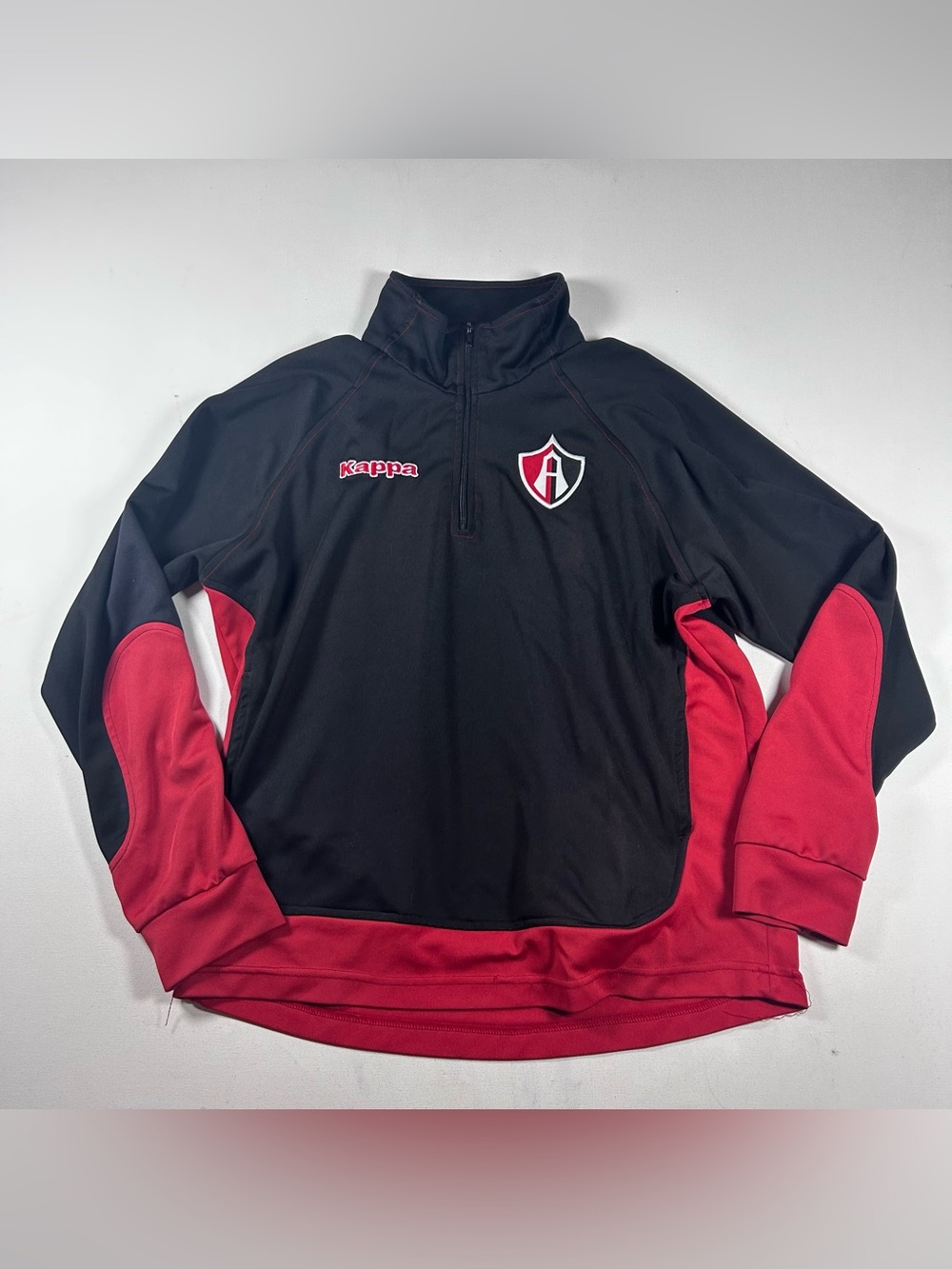 CLUB ATLAS ZORROS JERSEY size Large 1/4 Zip Jacket Kappa Corona Embroidered